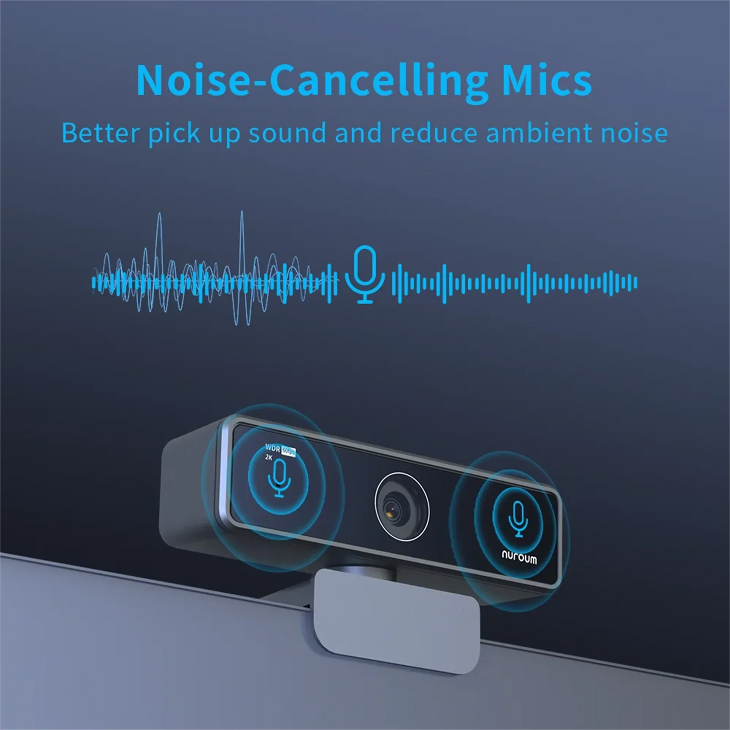 V11 2K Webcam | Dual Mikrofone | 1080P 60fps | 1440P 30fps | USB Plug &amp; Play