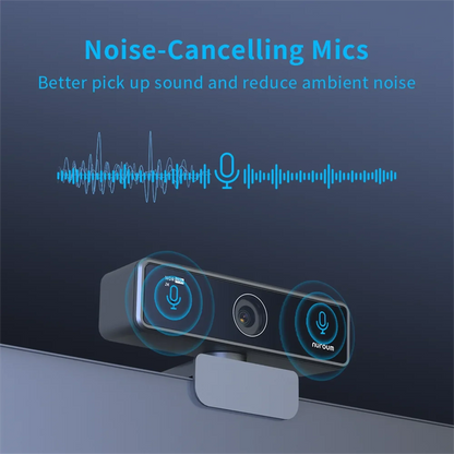 V11 2K Webcam | Dual Mikrofone | 1080P 60fps | 1440P 30fps | USB Plug &amp; Play