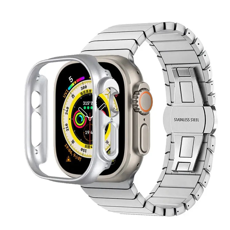 Zelara Armor Bumper Case Edelstahlarmband für Apple Watch