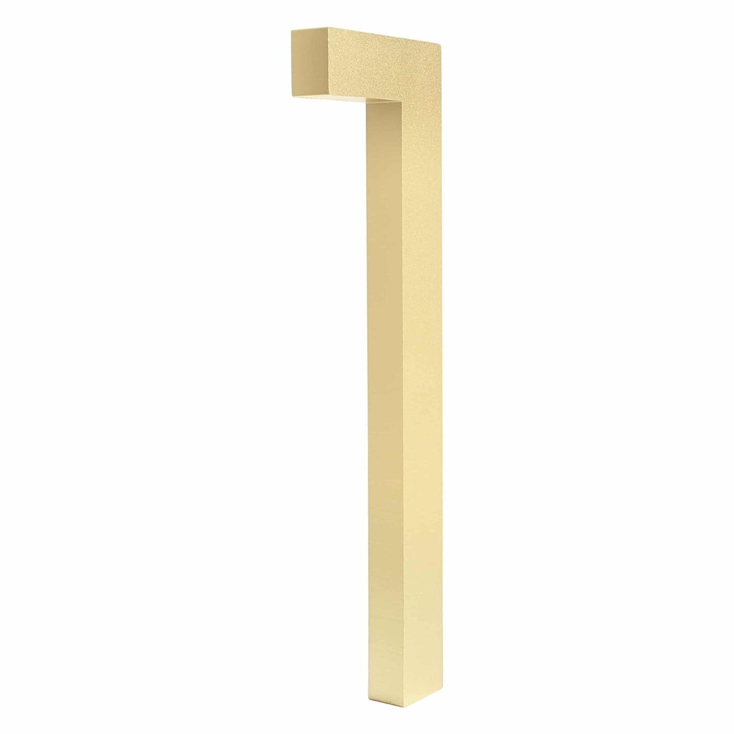 Schwimmende Hausnummer Messing | Hausnummernschild Art Deco