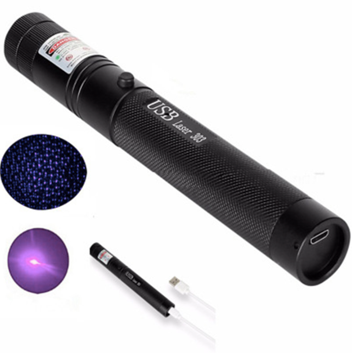 Zelara-Power Laserpointer 303 - Wiederaufladbarer sichtbarer USB-Laserpointer mit hoher Leistung