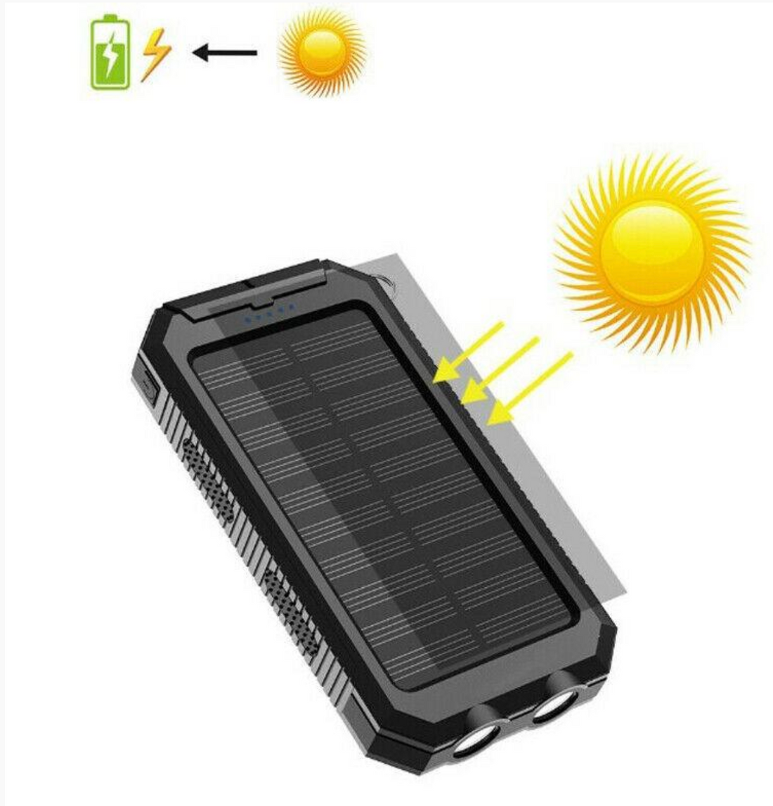 500000mAh Solar Charger Wasserdicht Power Bank Extern