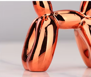 PawZilla Ballon-Hund-Skulptur – Verspieltes Wohndekor aus Harz