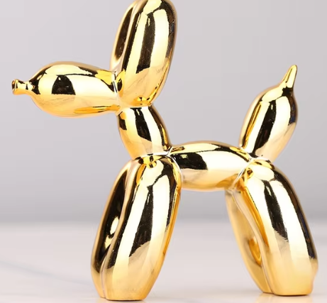 PawZilla Ballon-Hund-Skulptur – Verspieltes Wohndekor aus Harz