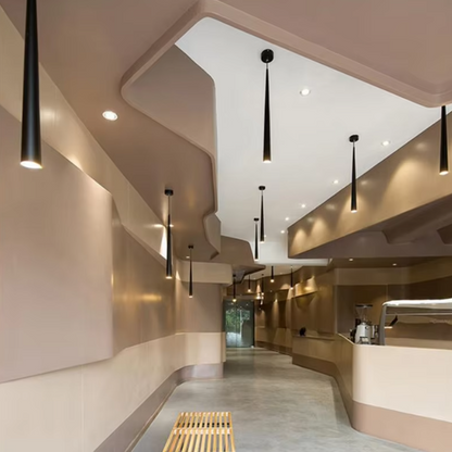 Moderne LED-Pendelleuchte – Dimmbarer Aluminium-Kegel