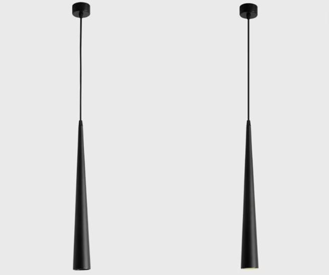 Moderne LED-Pendelleuchte – Dimmbarer Aluminium-Kegel