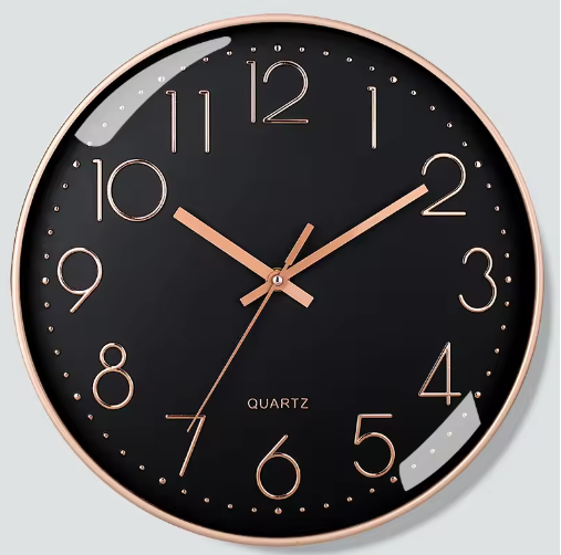 PureTime | 8 Zoll Wanduhr – Geräuschlos &amp; Präzise