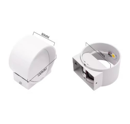 LunaGlow | LED-Wandleuchte – Rundes Design