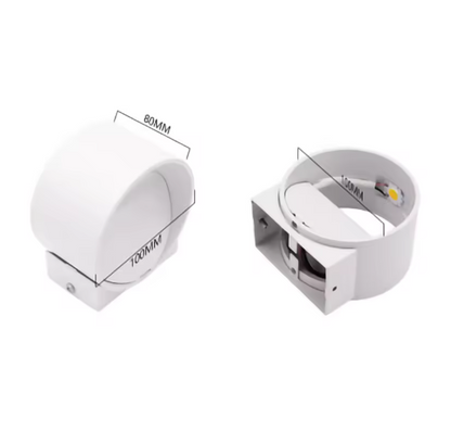 LunaGlow | LED-Wandleuchte – Rundes Design