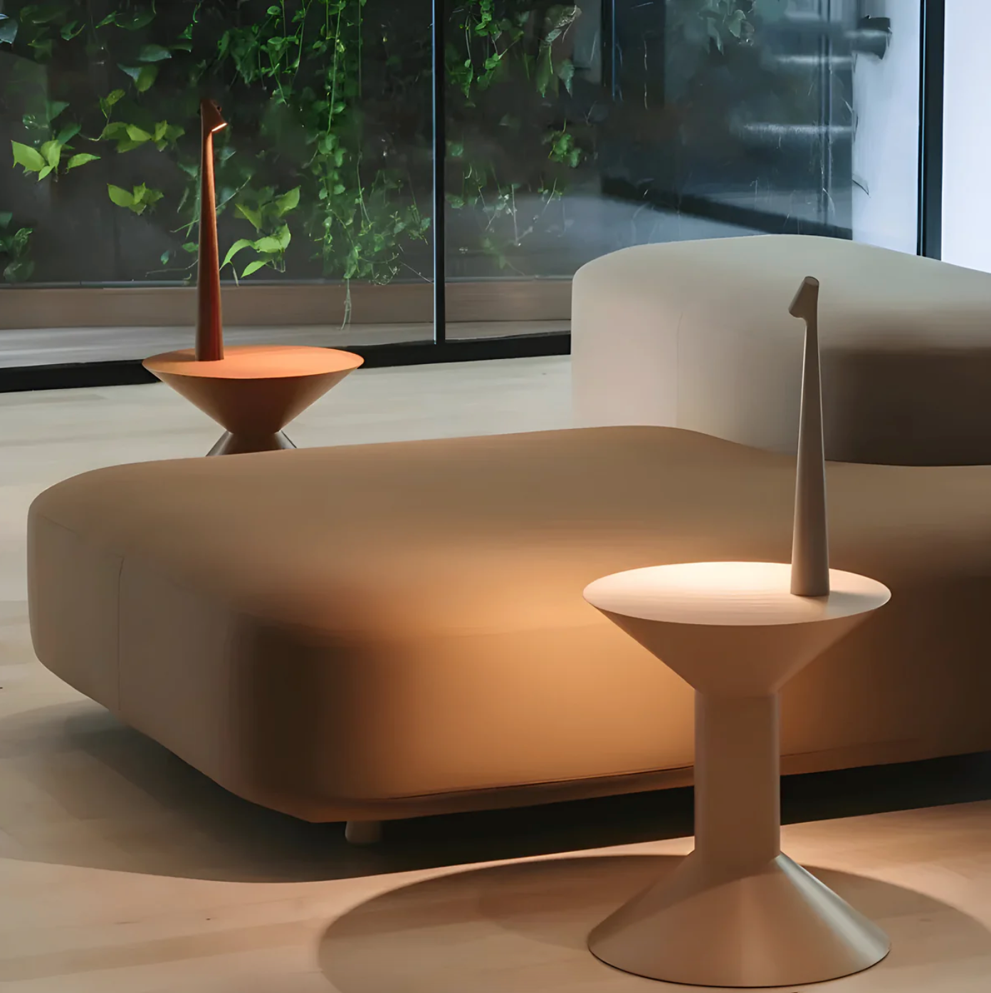 Zelara am Schreibtisch LED Nordlicht – 3 Intensitäten, kabelloses skandinavisches Design