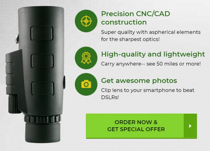 Starscope HD Monokular – Hochleistungswasserdichtes Teleskop mit Smartphone-Halter &amp; Stativ
