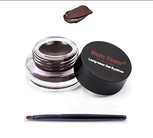 Langanhaltender Gel-Eyeliner mit Präzisionspinsel | Für tägliches und dramatisches Augen-Make-up