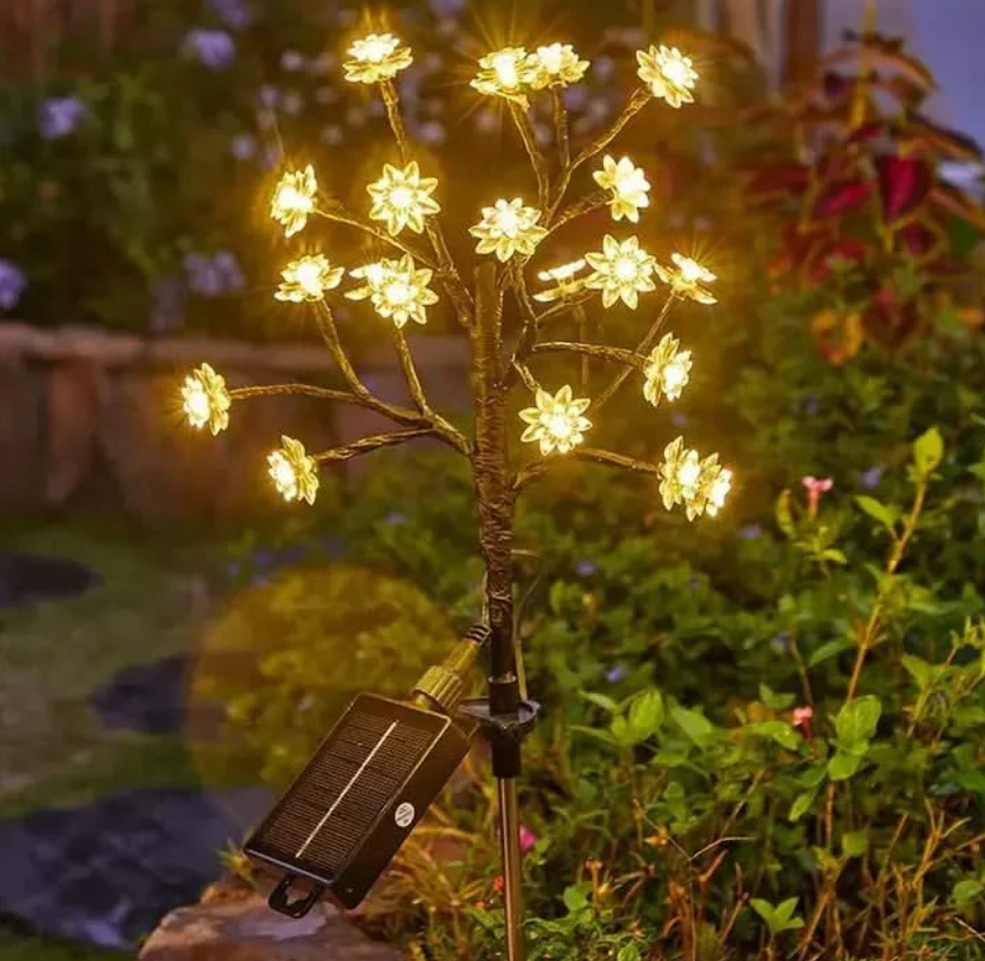 Solarbetriebene Gartenleuchten