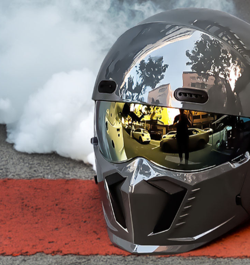 Integralhelm für Motorradfahrer