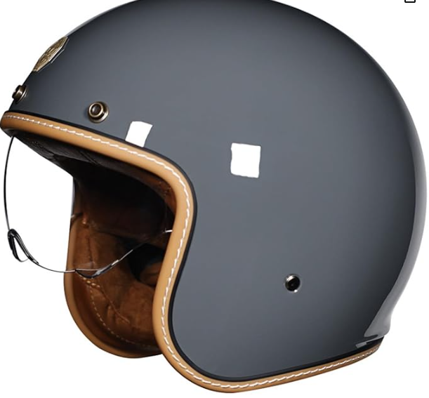 Offener Motorradhelm im Retro-Stil für Herren