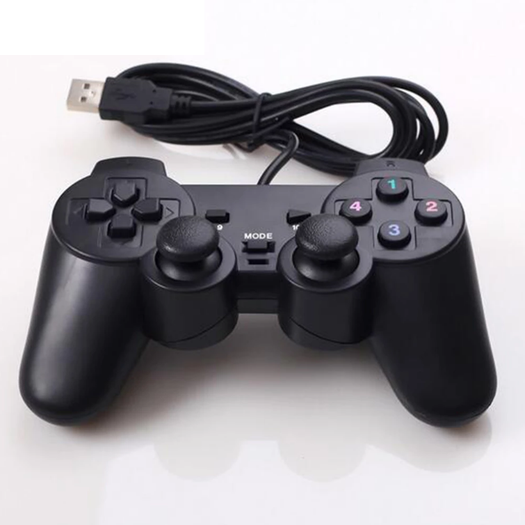 Videospiel-PC-Controller Wired USB Schwarz Joystick-Controller Hochsensibel für PC-Computer