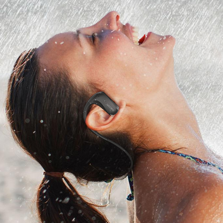 Wasserdichte Bluetooth 5.0 kabellose Sport-Ohrhörer mit Mikrofon, IPX7, Touch-Bedienung und AAC
