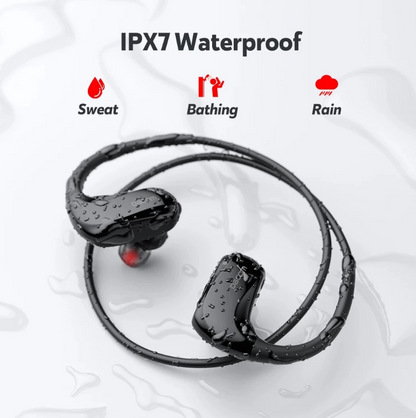 Wasserdichte Bluetooth 5.0 kabellose Sport-Ohrhörer mit Mikrofon, IPX7, Touch-Bedienung und AAC