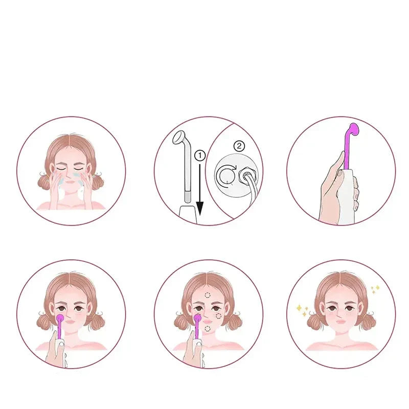 4-in-1 Tragbares Hochfrequenz-Elektrotherapie-Schönheitsgerät