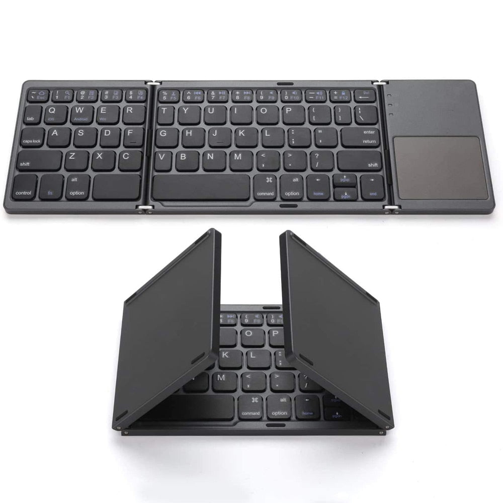 Zelara Super tragbare faltbare Mini-Tastatur mit Touchpad für PC Mac Android IOS Tablets