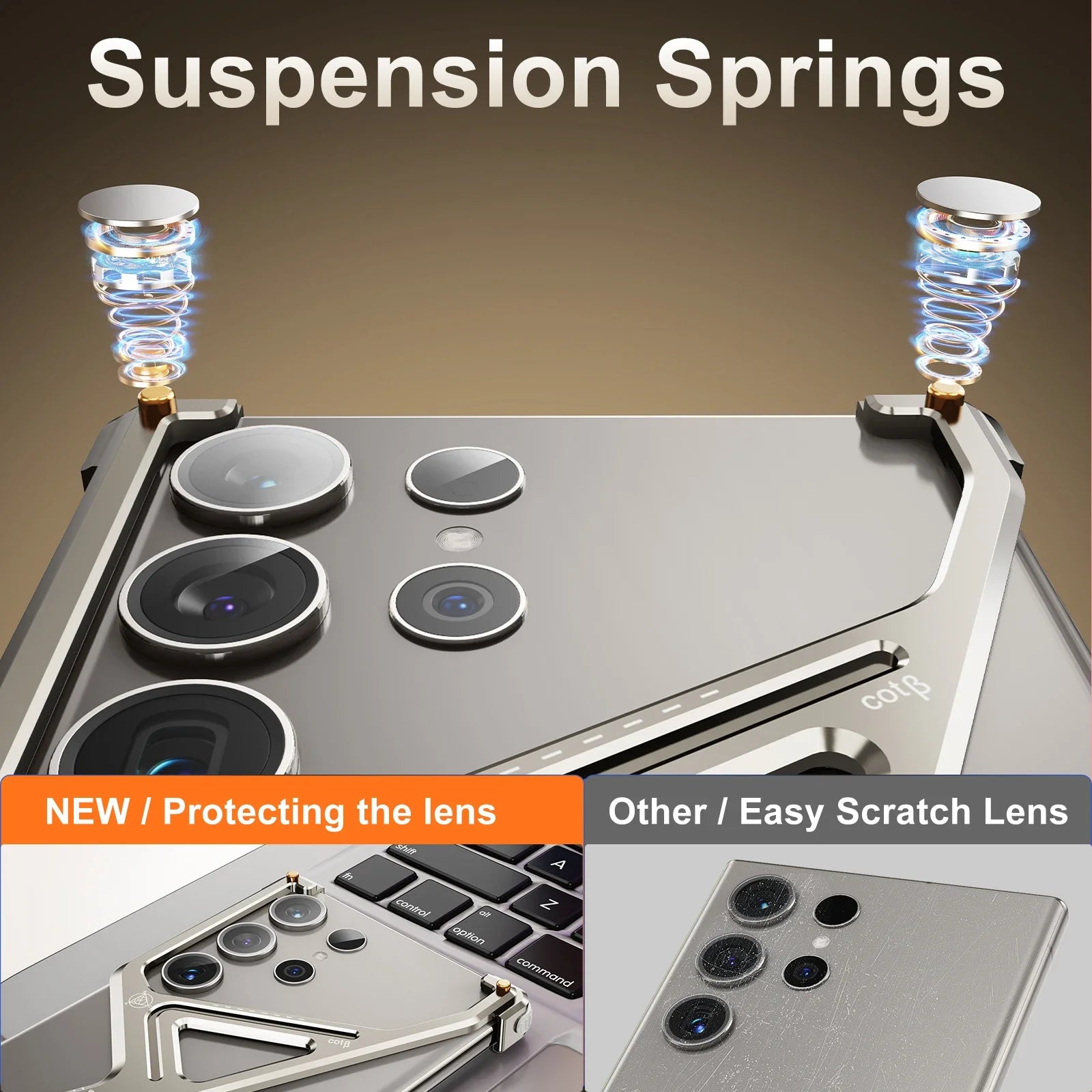 Neue Luxus Ultra Slim Rahmlose Schutzhülle Bumper Mit Kickstand Für Samsung Galaxy S24 Ultra