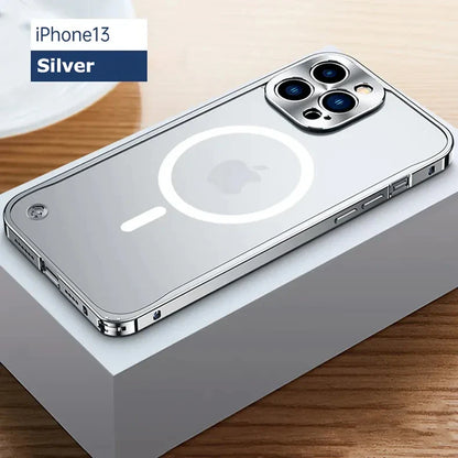 Magnetische Aluminiumrahmen-Handyhülle für iPhone
