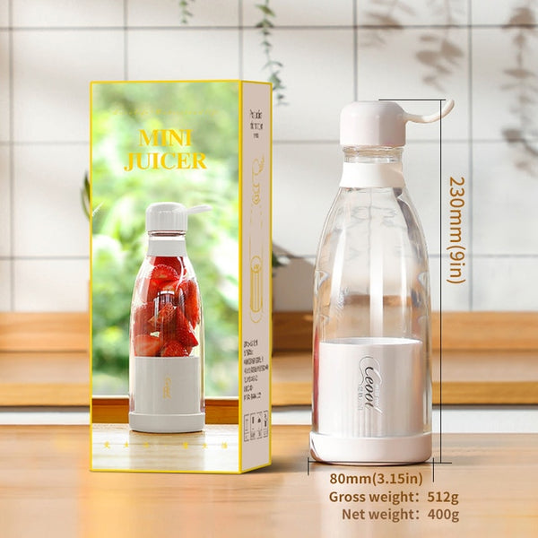 Tragbarer USB-Mixer 350ml, kompakt &amp; leistungsstark für Smoothies, Milchshakes &amp; Säfte