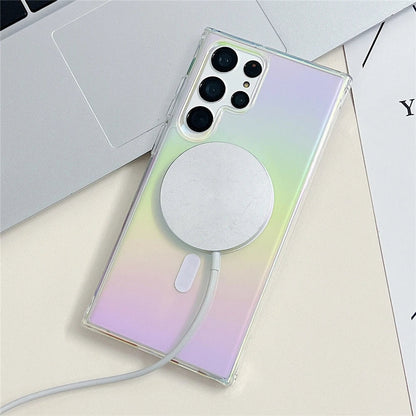 Laser Regenbogen Transparent Samsung Wireless Charging Case