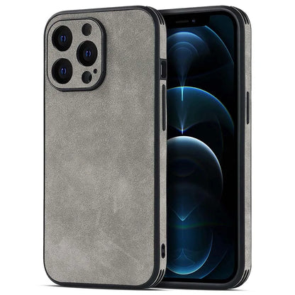 Echtes PU-Leder Farbhülle für iPhone