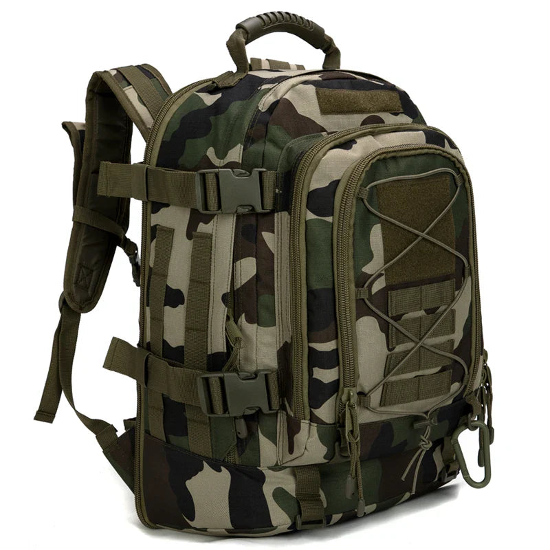 65L Taktischer Rucksack - Erweiterbarer Militär-Wander-Einsatzrucksack