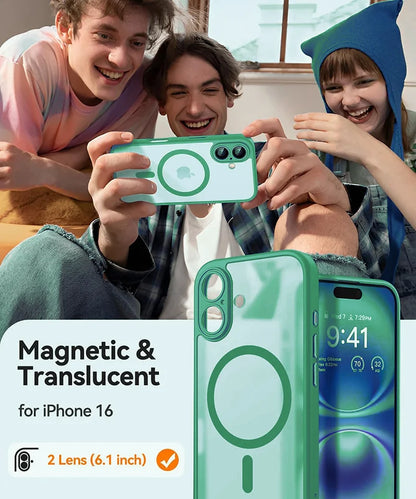 Magsafe Magnetische Luxus Rüstung Stoßfeste Hülle Für iPhone