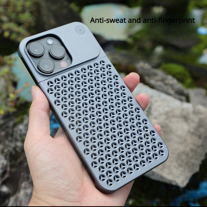 Aluminiumlegierungs-Aromatherapie-Handyhülle für iPhone 14 13 12 Pro Max 15 Plus