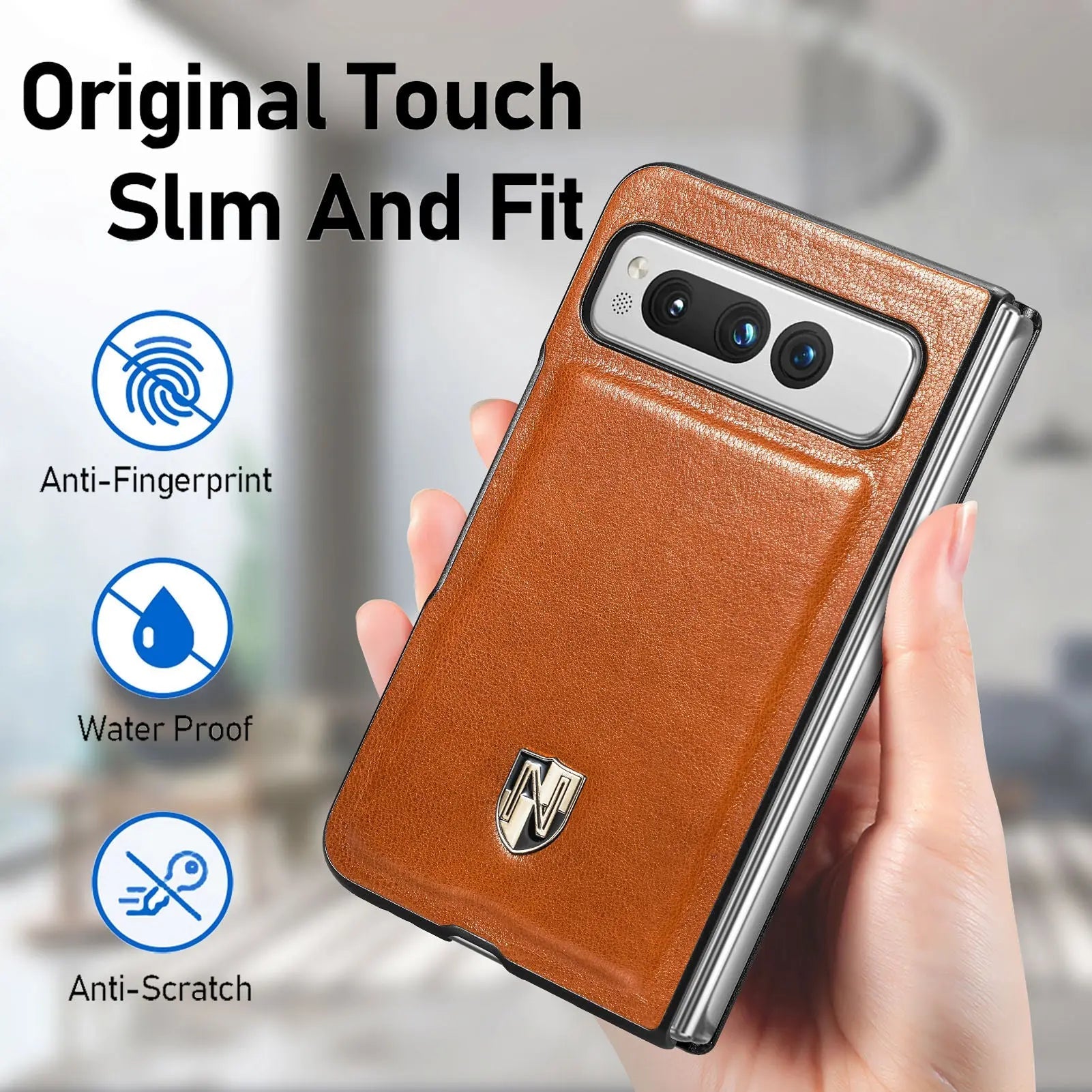 NobleGuard ProCase Echtlederhülle für Pixel Fold Phone