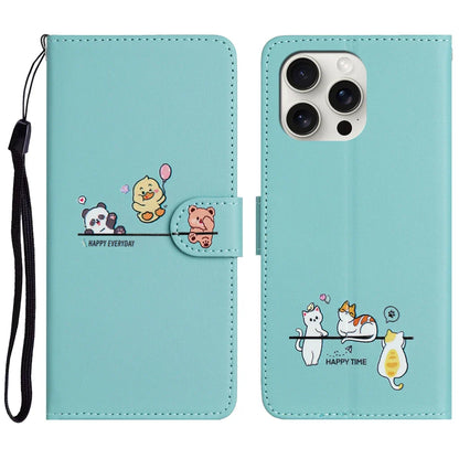 Tierdruck Leder iPhone Magnetische Flip Geldbörse Hülle