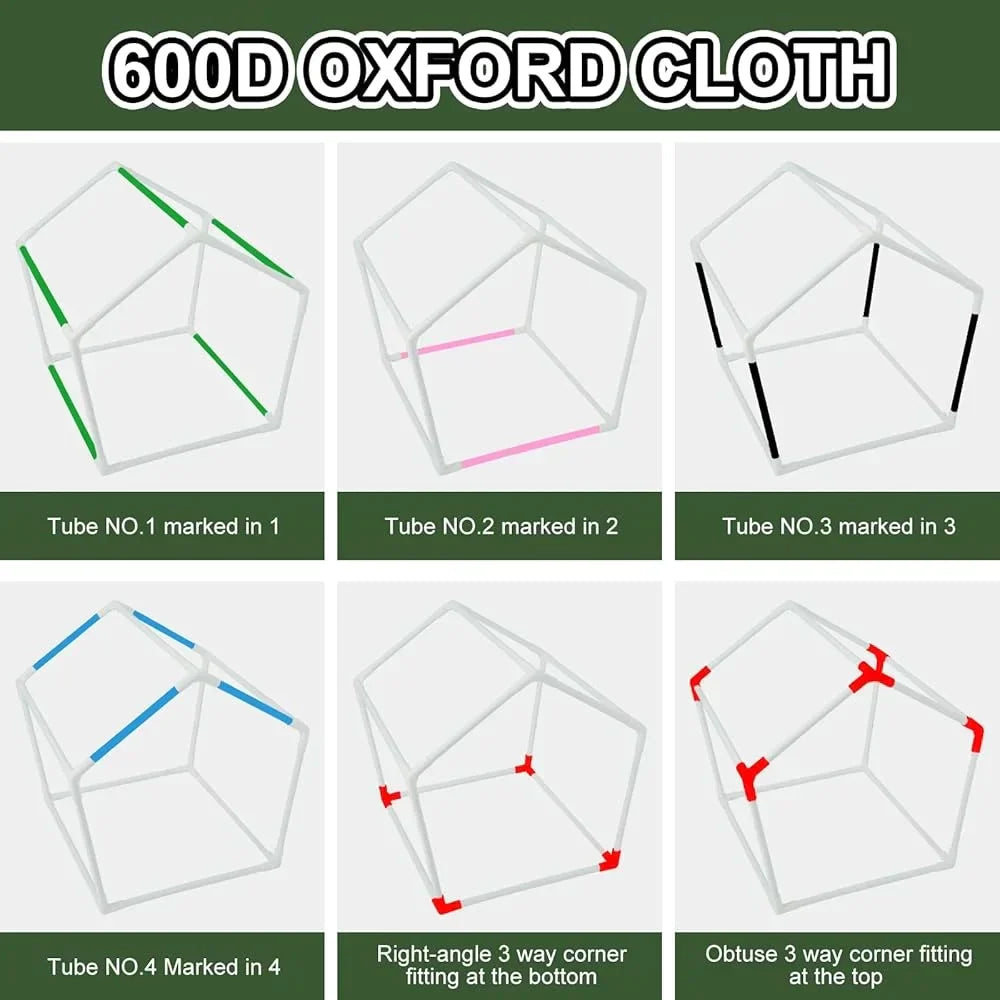 Wetterfestes Outdoor-Katzenhaus aus 600D Oxford-Gewebe mit weicher Matte und stabilem Kunststoffrahmen