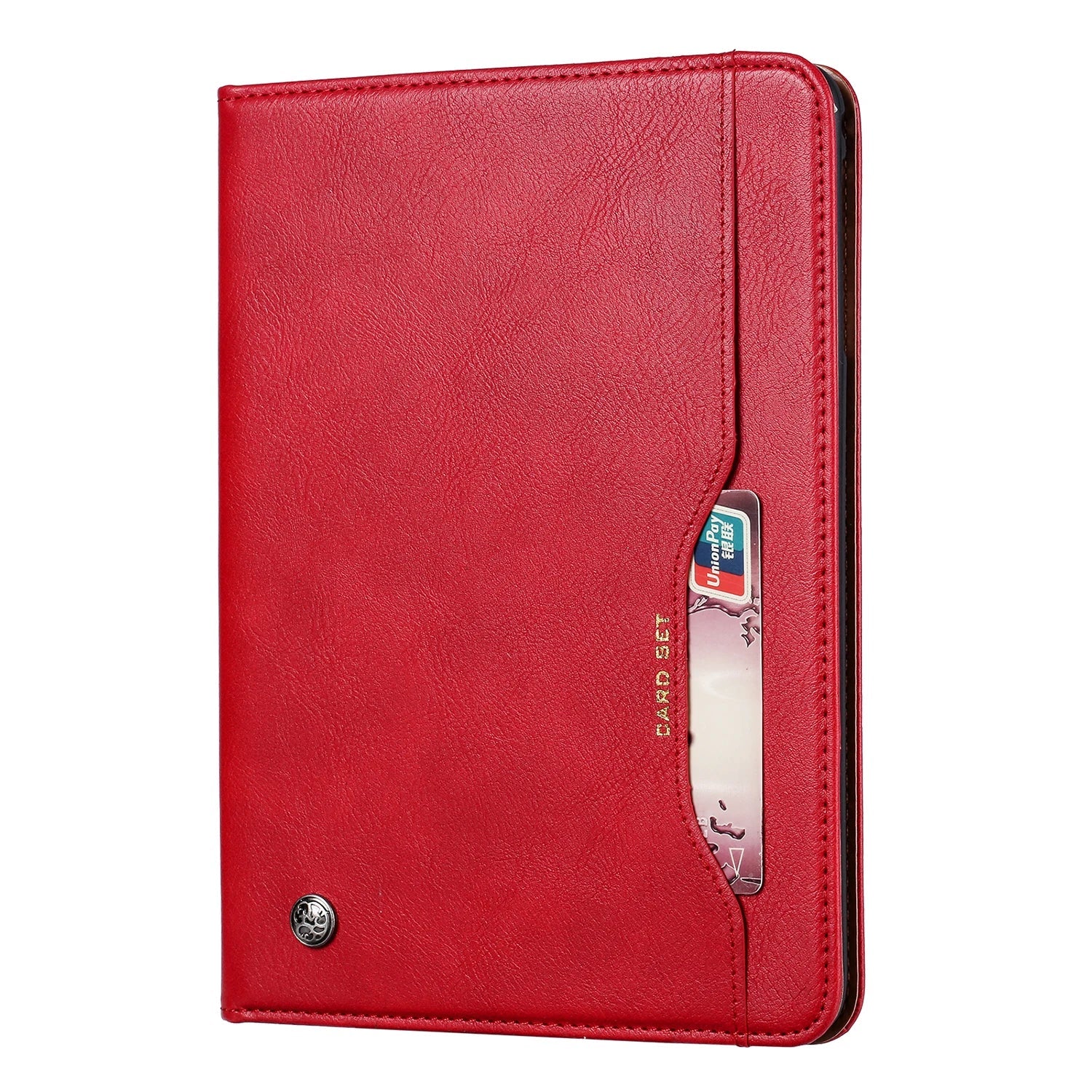 Leder Flip Case für iPad 9,7 (2017-2018), 10,2 (7. / 8. Gen), Air 2/3/4, Pro 9,7/10,5/11 - Wasserdicht, Stoßfest, Business Tablet Hülle