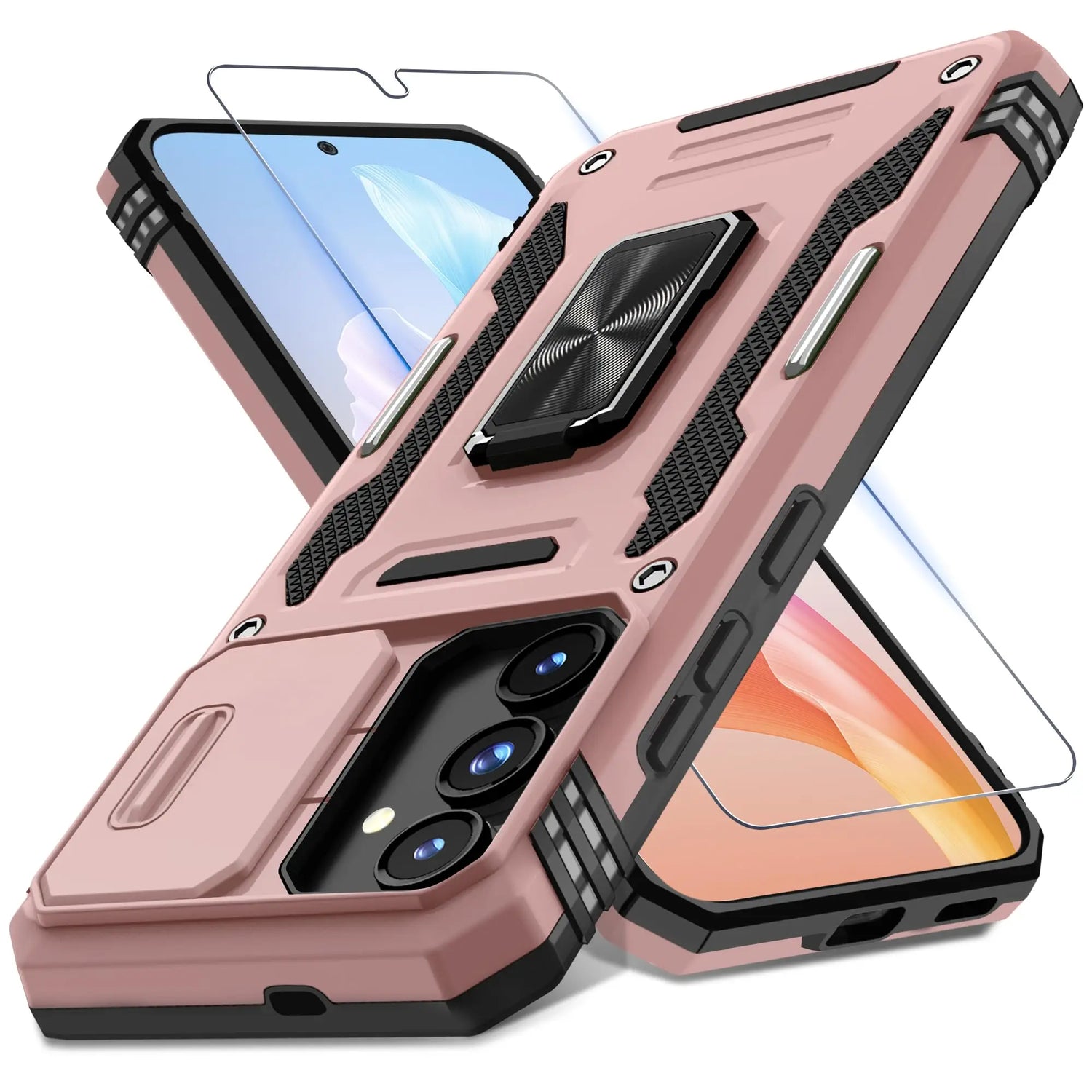 Zelara Rugged Protective Cover Case With Camera Slide Für Samsung Galaxy S24 S23 Plus Ultra Serie