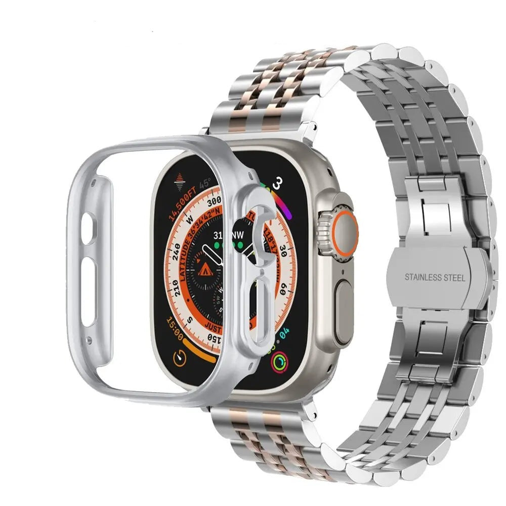 Zelara Militärqualität Stahlband Bumper Case Combo für Apple Watch