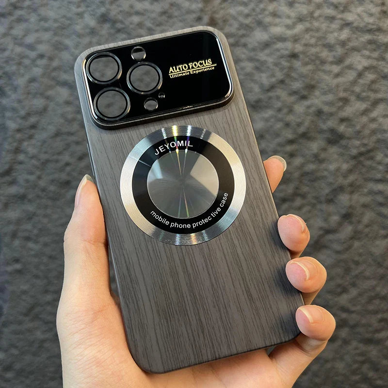 Magnetische Holzmaserung Magsafe Hülle