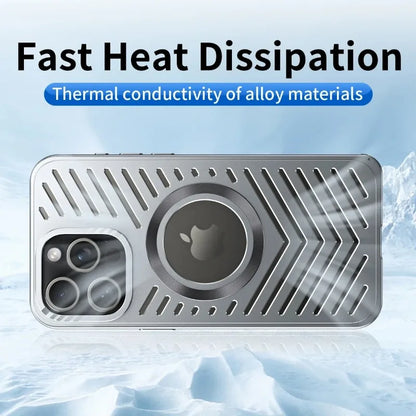 Luxuriöse Magnetische Kühlhülle für iPhone 13-16 Pro Max