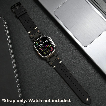 Premium Lederarmband für Apple Watch Series 10 &amp; Ultra 2 – Robustes Luxusarmband