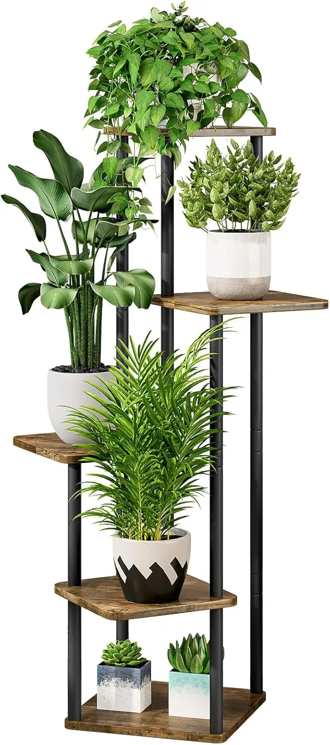 Indoor Metall Pflanzenständer: 5-Tier Ecke Blumenanzeige