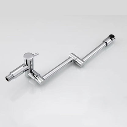 Wandmontierter klappbarer Chrom-Topfauffüller-Wasserhahn