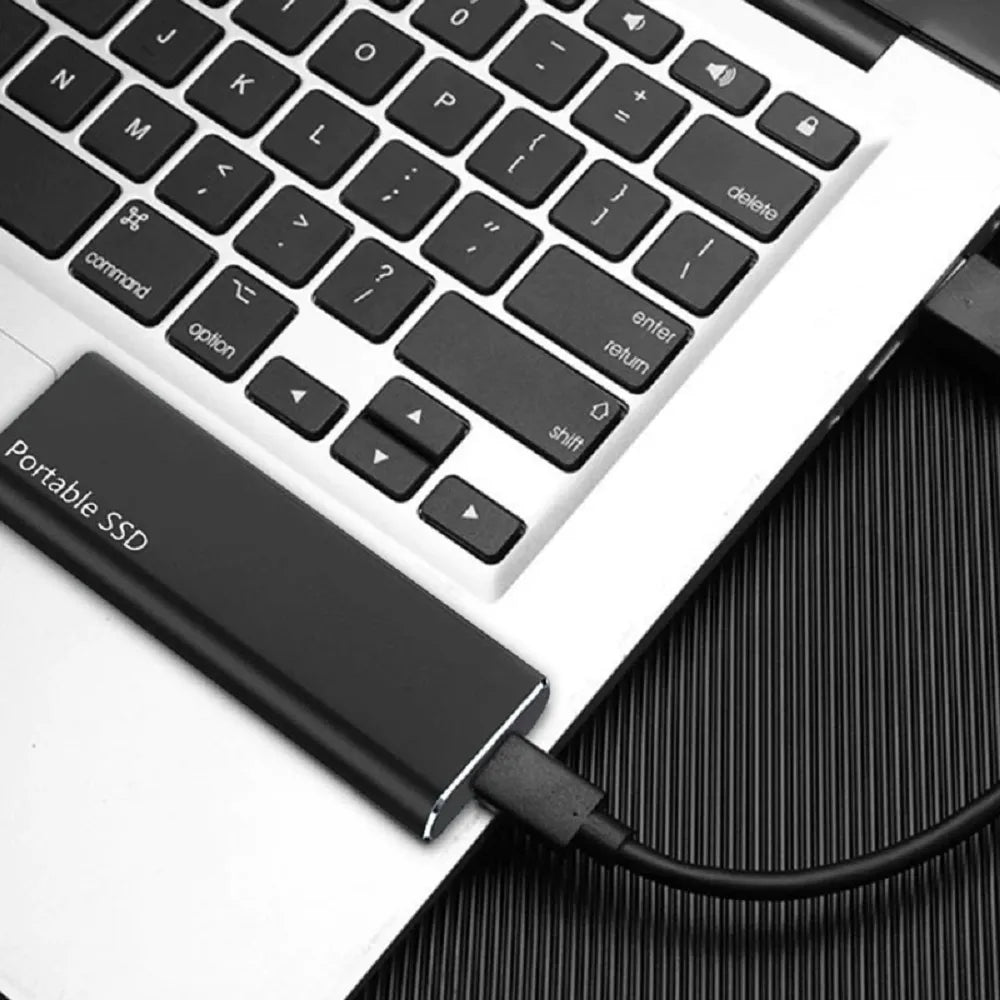 Externes Festplattenlaufwerk 4 To | Ultradünner tragbarer USB-C-Speicher