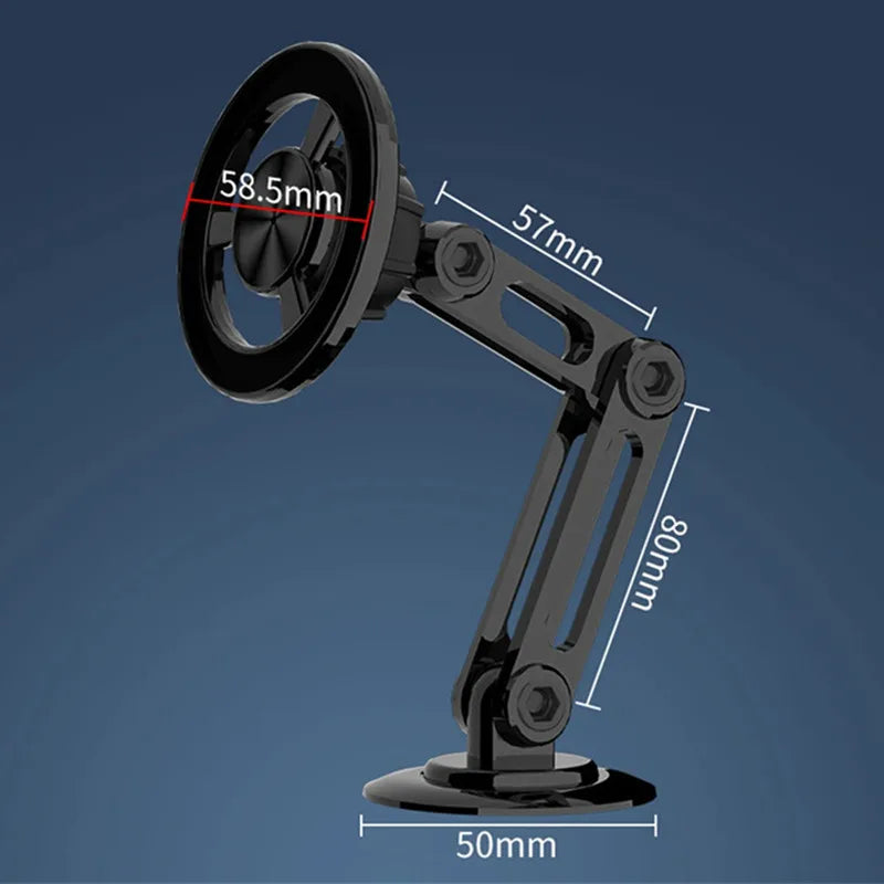 360 ° drehbarer magnetischer Telefonhalter aus Metall für das Auto