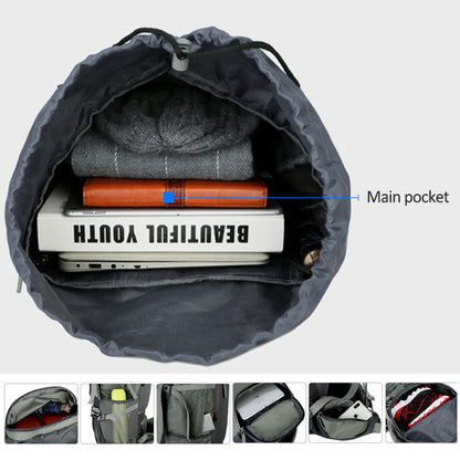 75L Camping-Rucksack mit Regenüberzug und Trinkschlauchanschluss
