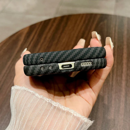 Carbon Fiber Samsung Z Flip Schlagfeste Schutzhülle