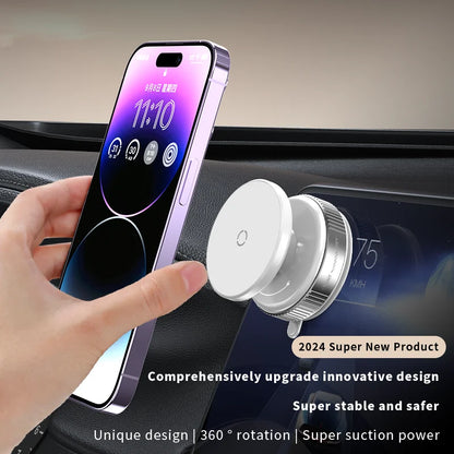 Magnetischer Auto-Handyhalter mit Vakuum-Saugnapf