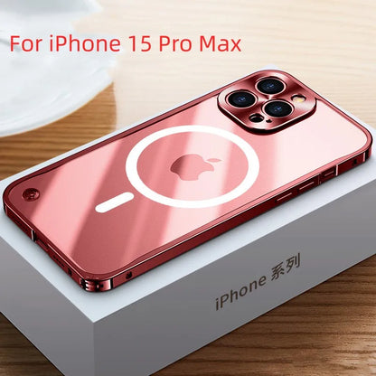 Magnetische Aluminiumrahmen-Handyhülle für iPhone