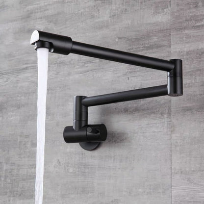 Wandmontierter klappbarer Chrom-Topfauffüller-Wasserhahn
